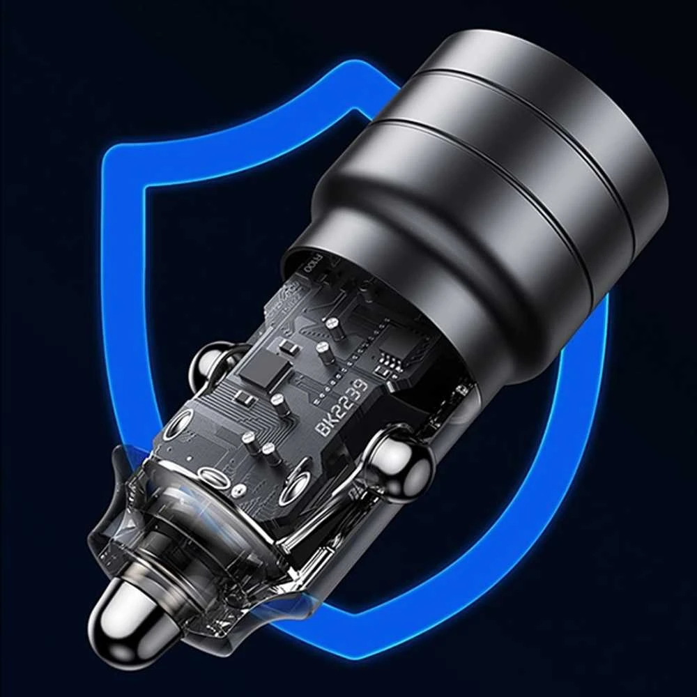 Usams C36 USB A+C 95W greitas automobilinis kroviklis