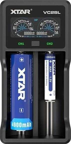 XTAR VC2SL Baterijų įkroviklis