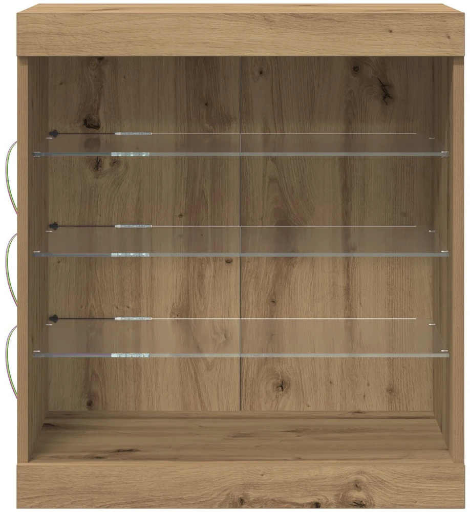 LED Bufetas Amatininkų ąžuolas 60,5 x 37 x 67 cm