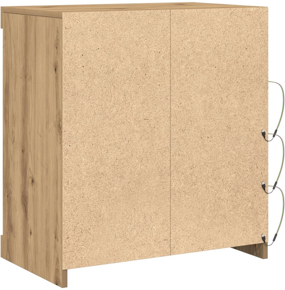 LED Bufetas Amatininkų ąžuolas 60,5 x 37 x 67 cm