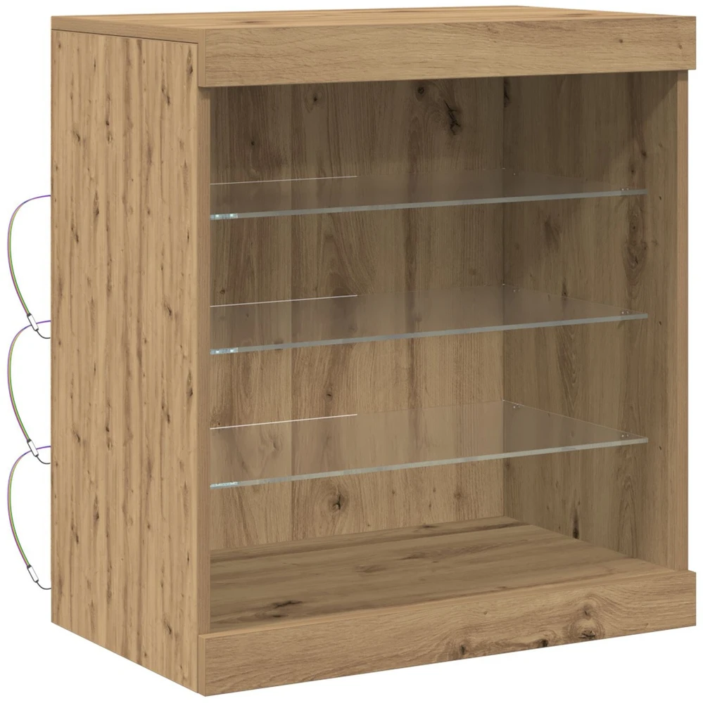 LED Bufetas Amatininkų ąžuolas 60,5 x 37 x 67 cm