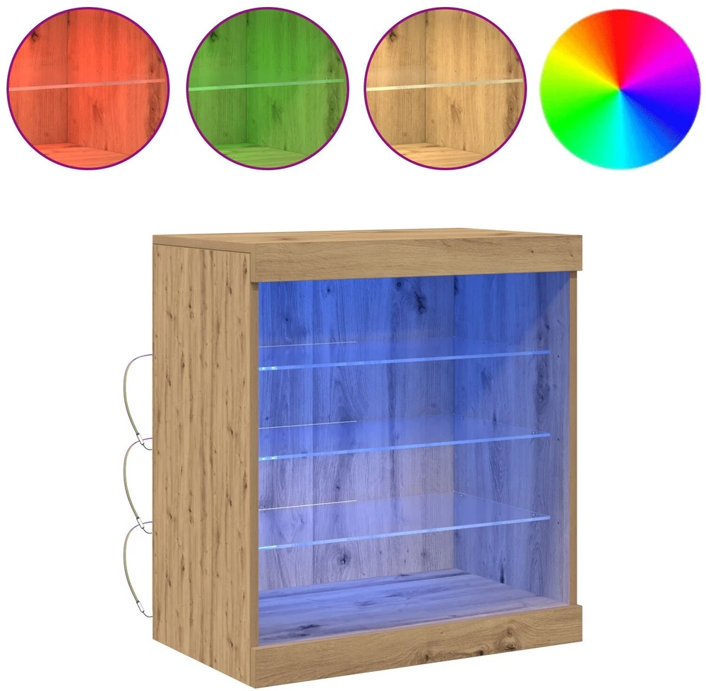 LED Bufetas Amatininkų ąžuolas 60,5 x 37 x 67 cm