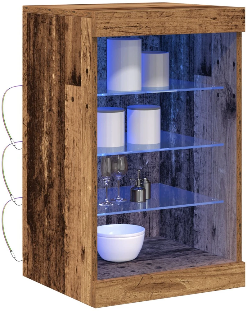 LED Bufetas Senas medis 41 x 37 x 67 cm Apdirbta mediena