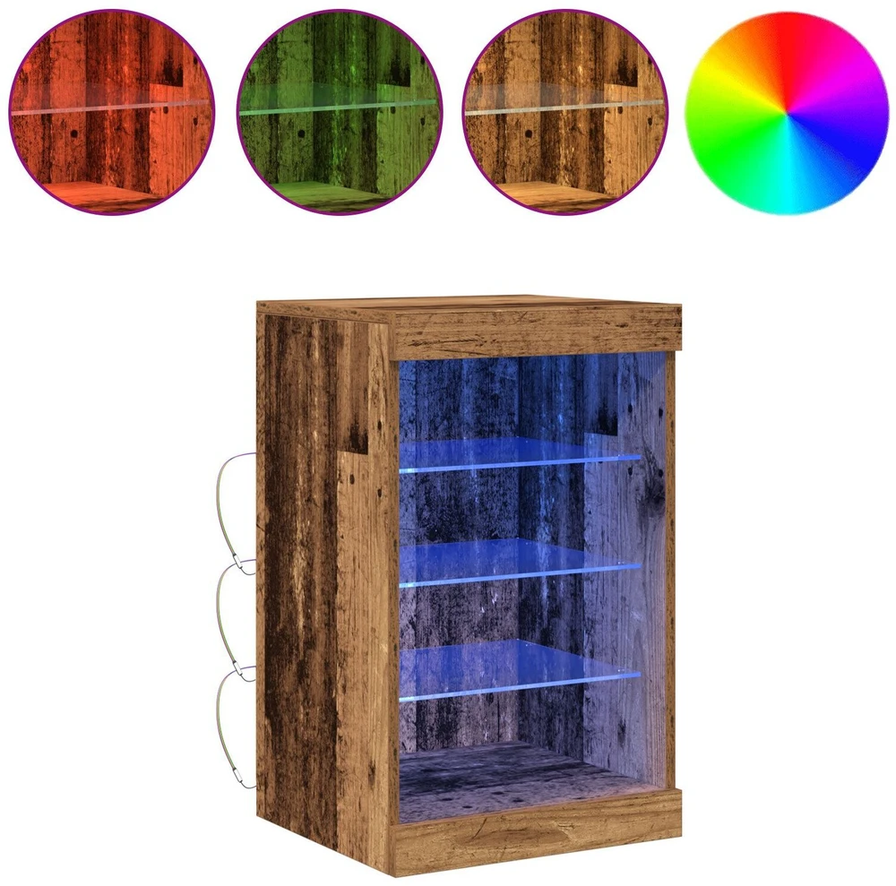 LED Bufetas Senas medis 41 x 37 x 67 cm Apdirbta mediena