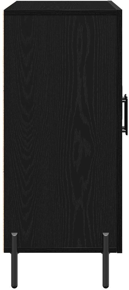 Kabalas Juodas ąžuolas 90 x 34 x 80 cm Apdirbta mediena