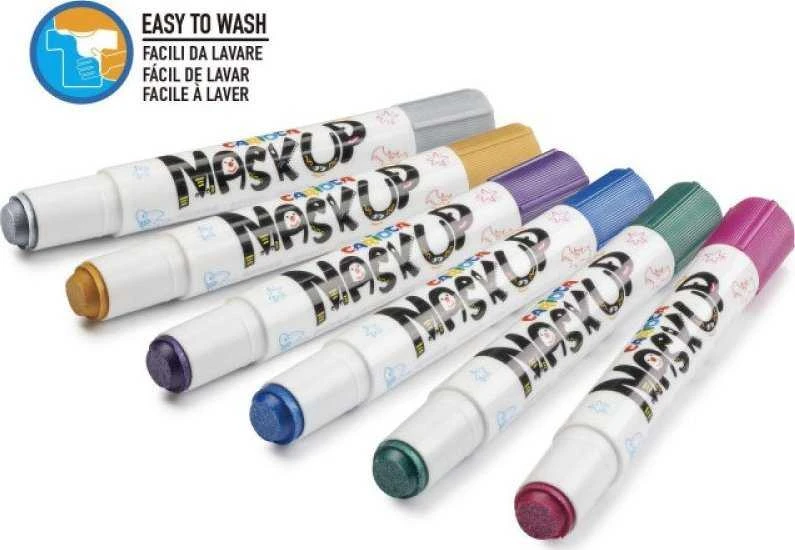 Dažai veidui CARIOCA Metallic Party Box, 6 spalvos