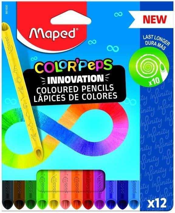Spalvoti pieštukai Maped Infinity 12vnt.