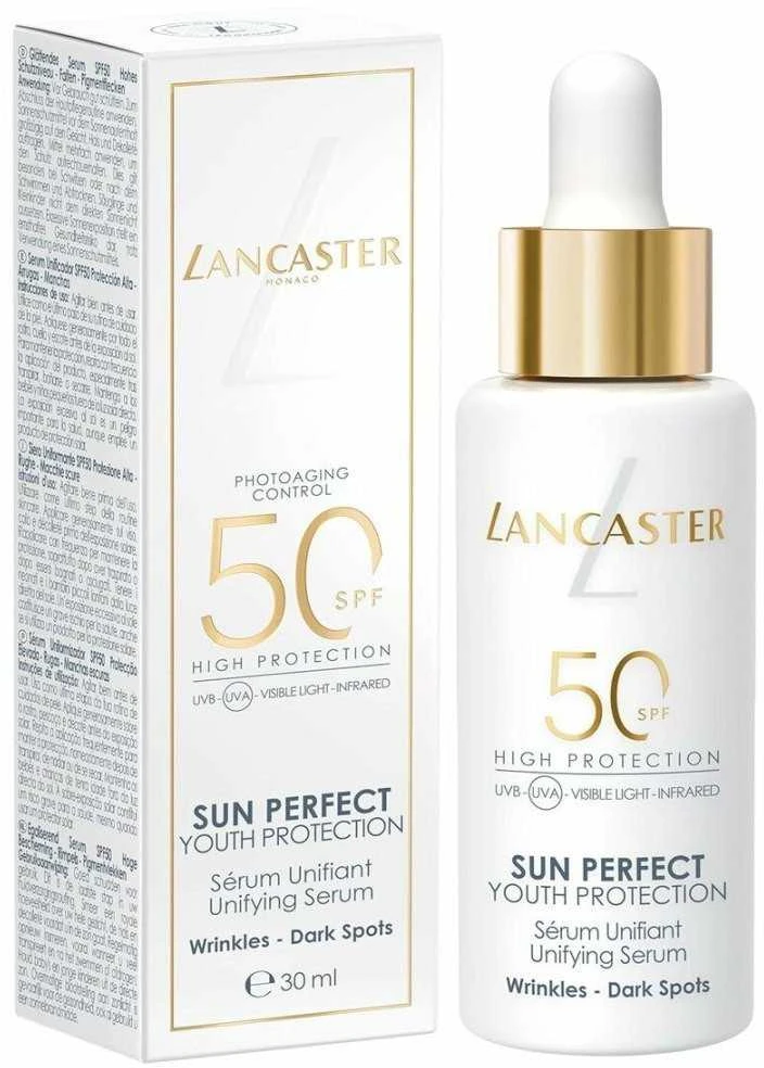 Lancaster Sun Perfect Youth Protection vienijantis serumas veido kremas nuo saulės