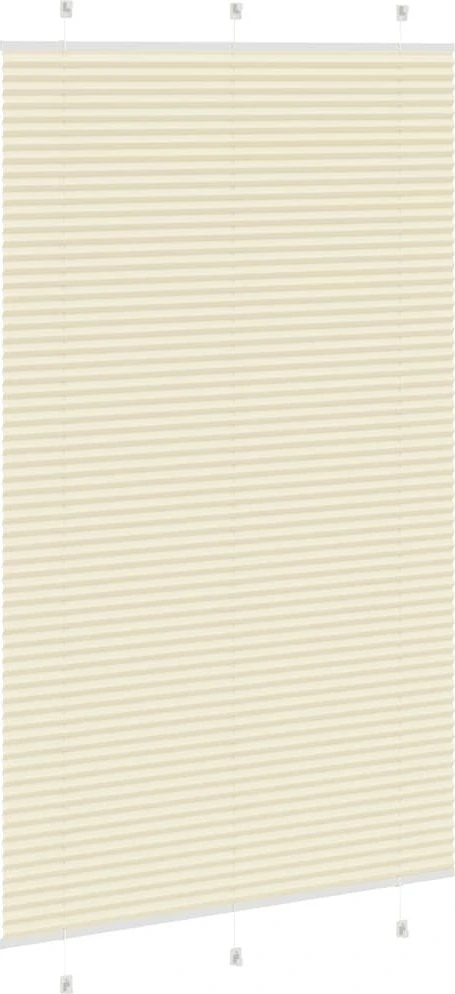 Klostuotos žaliuzės, kreminės spalvos, 115x200 cm, audinys, plotis 114,4 cm, poliesteris