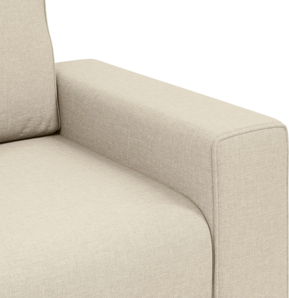 Sofa Kėdė Smėlio 100 cm Lino mišinio audinys