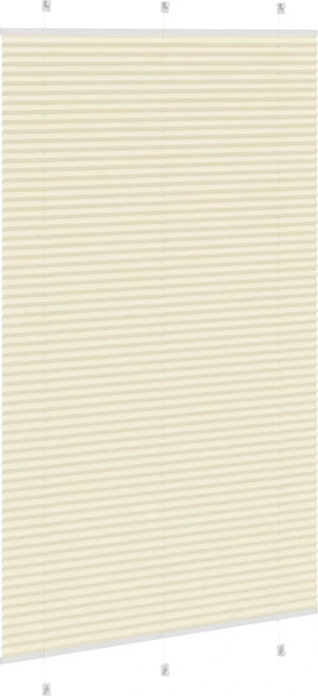 Klostuotos žaliuzės, kreminės spalvos, 120x200 cm, audinys, plotis 119,4 cm, poliesteris