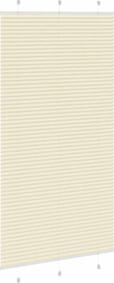 Klostuotos žaliuzės, kreminės spalvos, 105x200 cm, audinys, plotis 104,4 cm, poliesteris