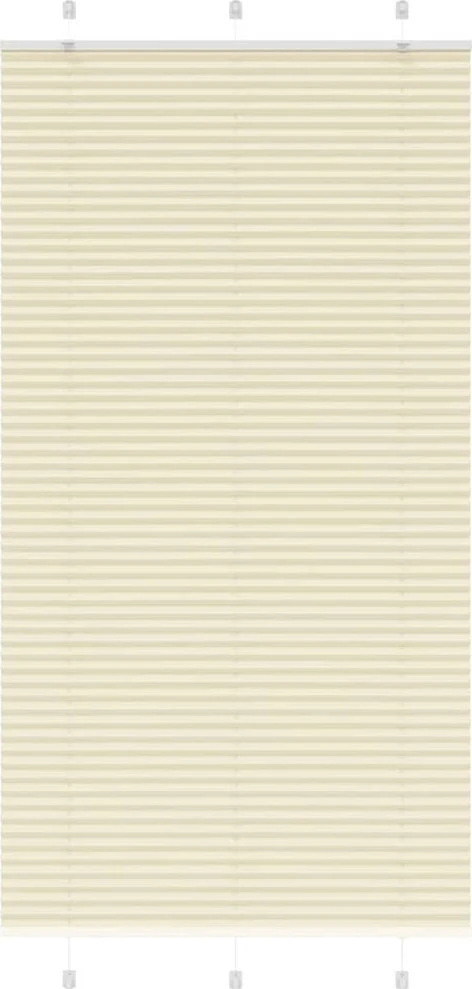 Klostuotos žaliuzės, kreminės spalvos, 105x200 cm, audinys, plotis 104,4 cm, poliesteris