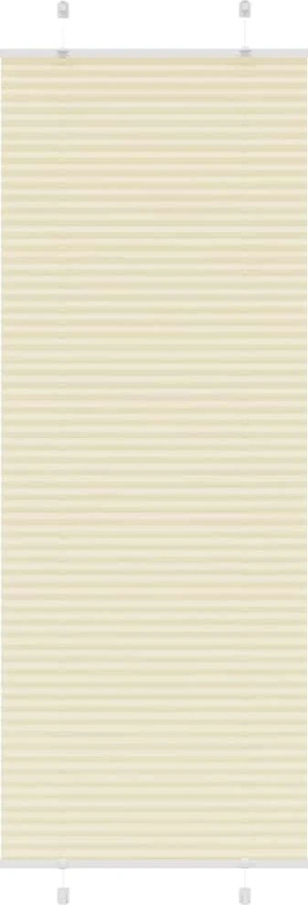 Klostuotos žaliuzės, kreminės spalvos, 70x200 cm, audinys, plotis 69,4 cm, poliesteris