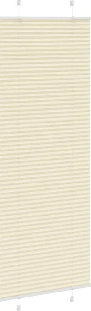 Klostuotos žaliuzės, kreminės spalvos, 75x200 cm, audinys, plotis 74,4 cm, poliesteris