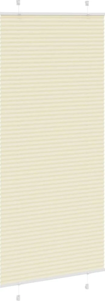 Klostuotos žaliuzės, kreminės spalvos, 95x200 cm, audinys, plotis 94,4 cm, poliesteris