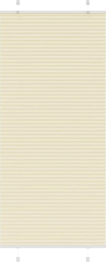 Klostuotos žaliuzės, kreminės spalvos, 95x200 cm, audinys, plotis 94,4 cm, poliesteris