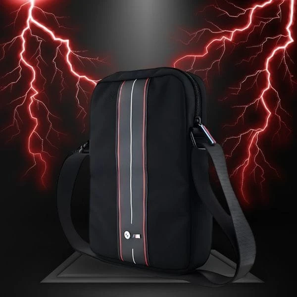 Bag BMW BMTB10COMPVSKR Planšetė 10″ juodos spalvos Nylon Raudona Stripe