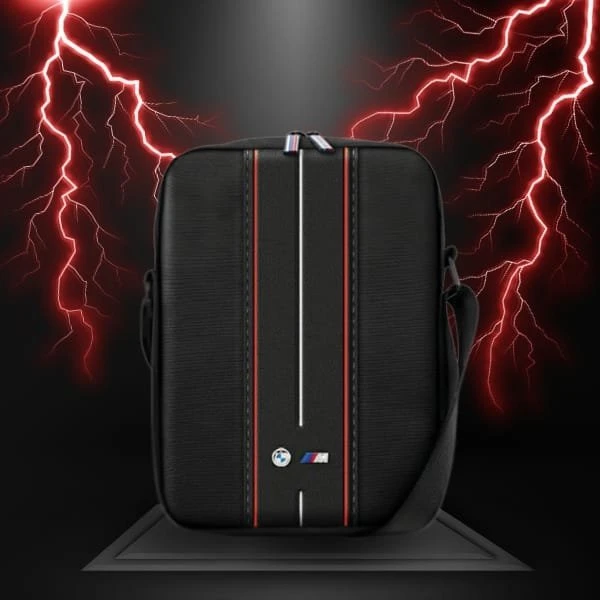 Bag BMW BMTB8COMPVSKR Planšetė 8″ juodos spalvos Nylon Raudona Stripe