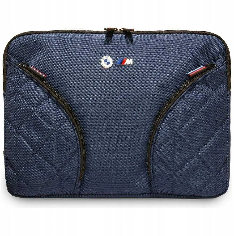 BMW Nylon Pockets & Metal Logo Sleeve 14" Nešiojamas kompiuteris Bag - Navy Mėlyna