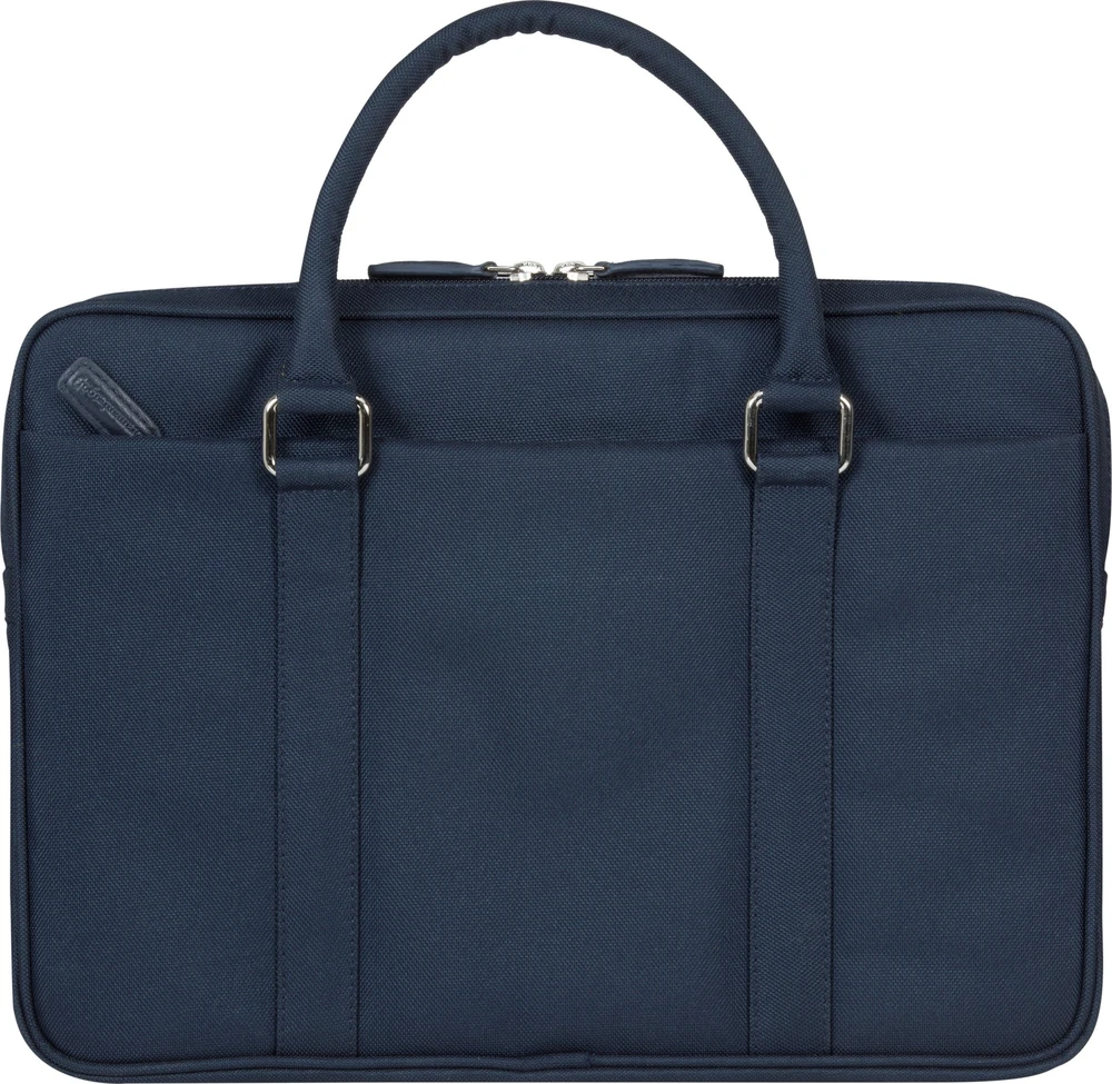 Dbramante1928 Krepšys D Bramante Stelvio Slim Bag Pure - Krepšys na laptopa 14'' ze skóry licowej, tamsiai mėlyna