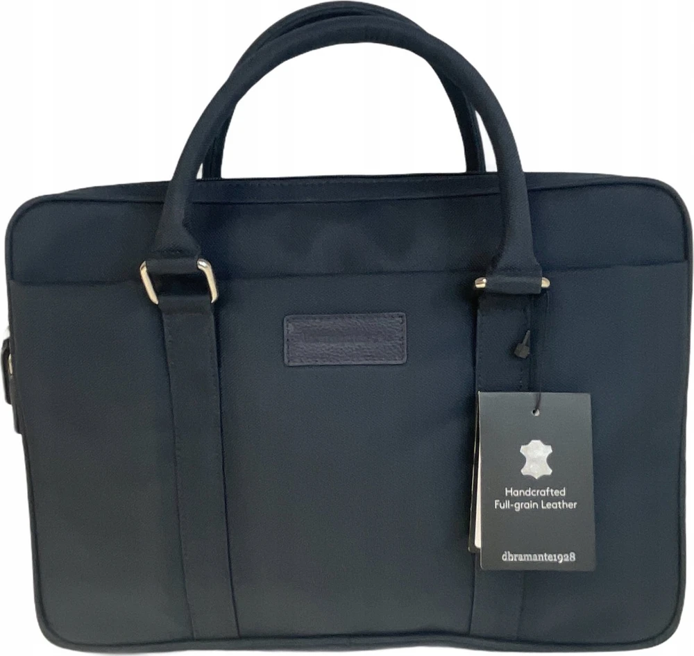 Dbramante1928 Krepšys dbramante Stelvio Slim Bag Pure - Krepšys na laptopa 14'' ze skóry licowej, tamsiai mėlyna