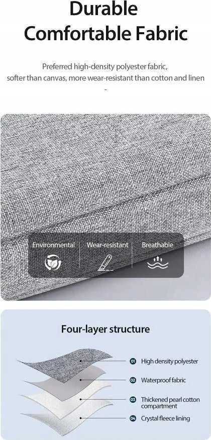 DUX DUCIS bag LBTC for laptop 14-15,4" Horizontal Handbag light pilkas