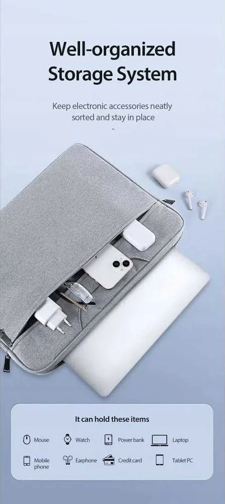 DUX DUCIS bag LBTC for laptop 14-15,4" Horizontal Handbag light pilkas