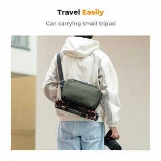 Fotoaparato Dėklas - K&F Concept Alpha Sling Bag 10L 33x22x15 cm Atsparus Vandeniui Tamsiai Žalias