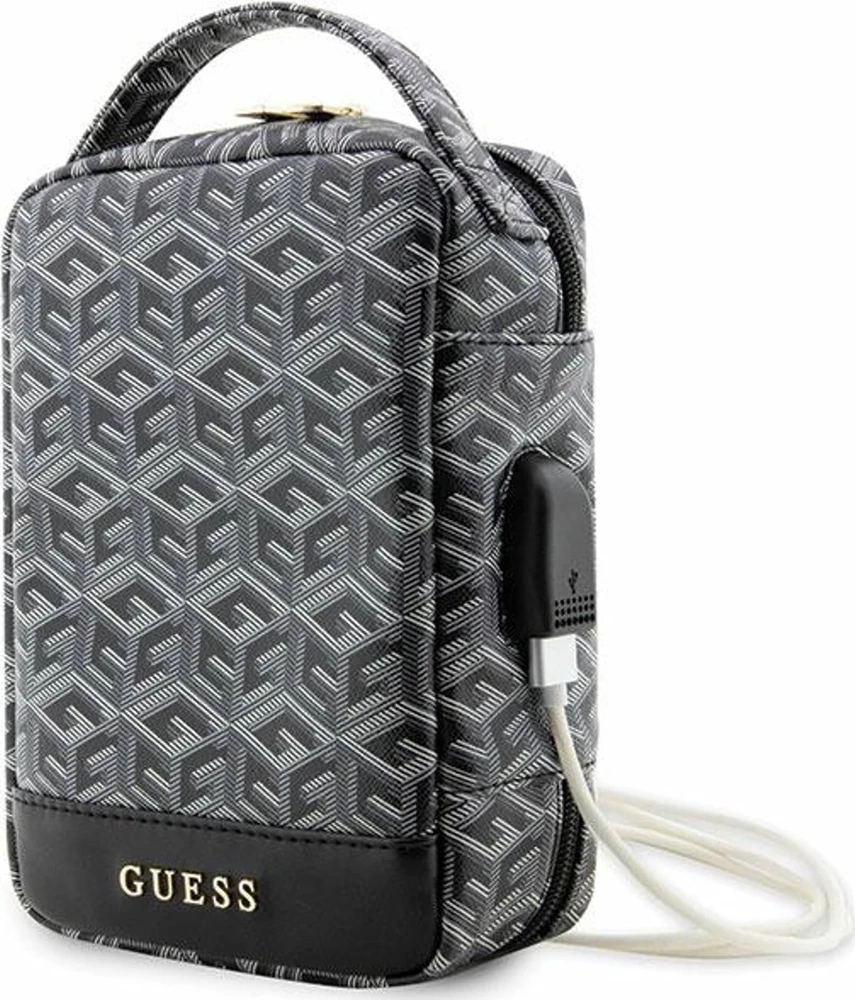 Guess krepšys GUHBHGCFSEK juodos spalvos GCube Stripe