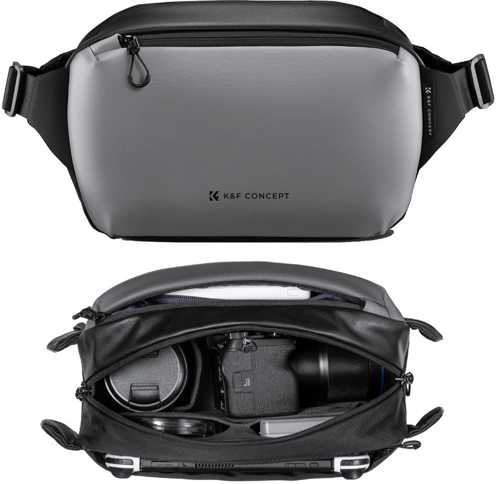 Kameros krepšys - K&F Concept Alpha Sling 10l Pilkas