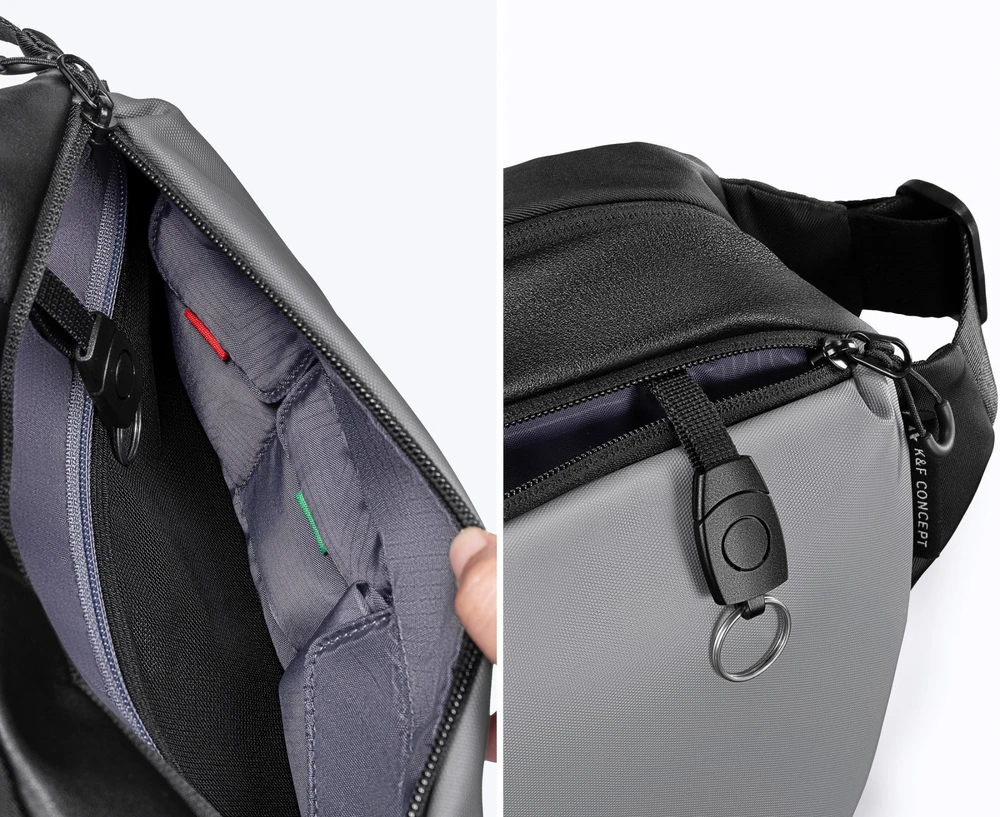 Kameros krepšys - K&F Concept Alpha Sling 10l Pilkas
