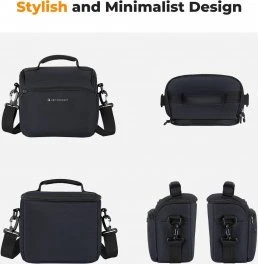 Fotoaparato Krepšys - K&F Concept Sling Bag 5L, Reguliuojamas Diržas, Navy Mėlyna