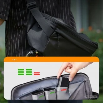 Žiūronai Kameros krepšys - ULANZI Sling Halfmoon Crossbody 5L Juodas