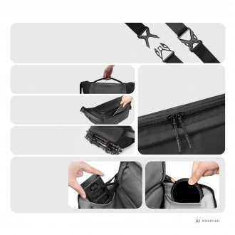 Žiūronai Kameros krepšys - ULANZI Sling Halfmoon Crossbody 5L Juodas