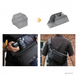 Žiūronai Kameros krepšys - ULANZI Sling Halfmoon Crossbody 5L Juodas