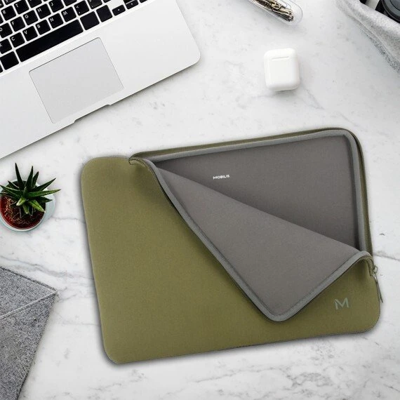 Krepšys Mobilis 049020 torba na laptop 36,1 cm (14.2") Aktówka žalia, pilka