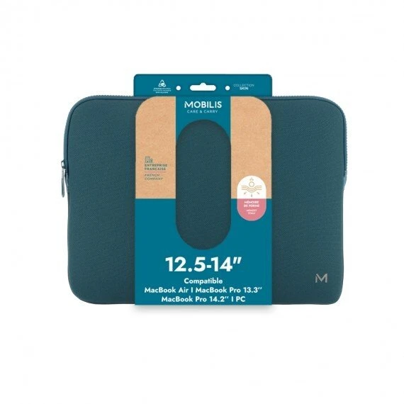 Krepšys Mobilis Mobilis 049017 torba na laptop 35,6 cm (14") Dėklas kieszeniowe Mėlyna, Pilka