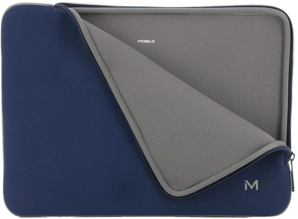 Krepšys Mobilis Mobilis 049022 – rankinė nešiojamam kompiuteriui 40,6 cm (16'') dėklas su kišenėmis Pilka, Tamsiai mėlyna (marinistinė)
