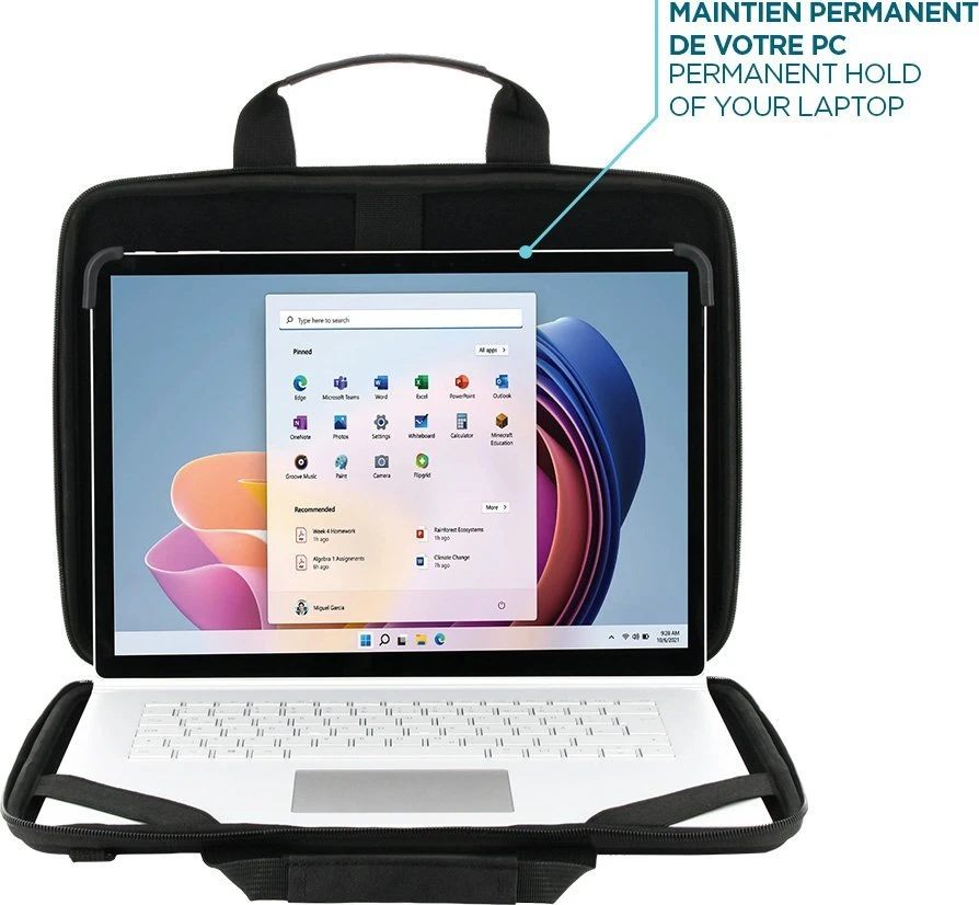Krepšys Mobilis Mobilis TheOne Rugged Case Clamshell 12.5-14'' - Juodas