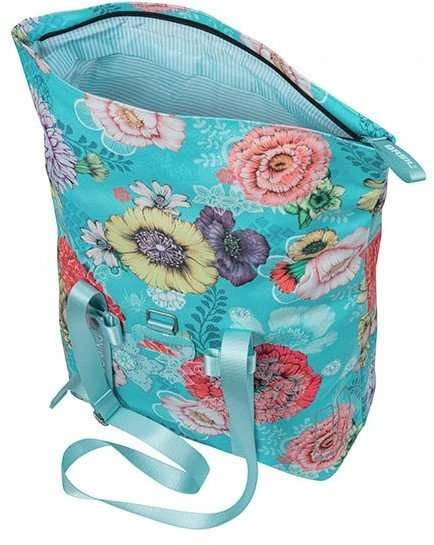 Basil Krepšys na bagażnik BASIL BLOOM FIELD SHOPPER 15-20L, sky mėlynas