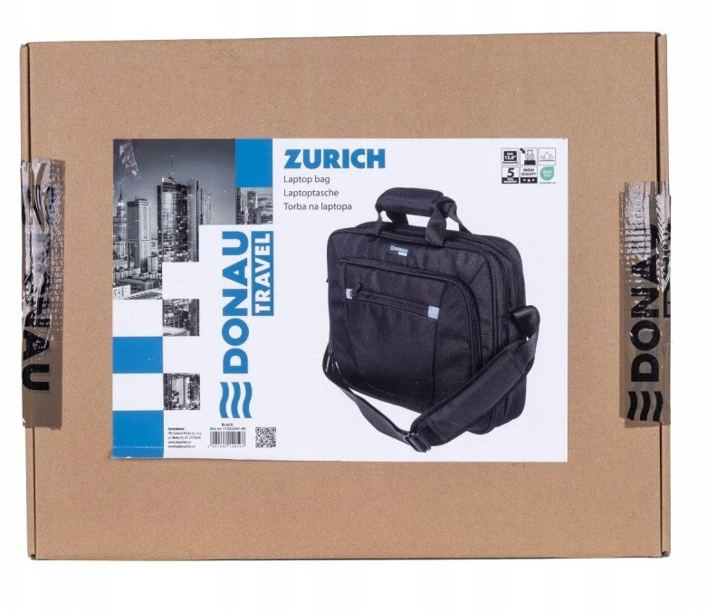 Krepšys Donau Krepšys na laptopa DONAU TRAVEL Zurich, 15,6'', 12l, juoda
