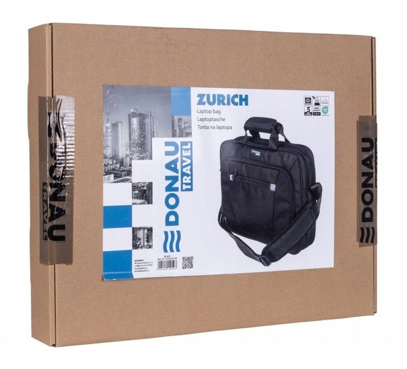 Krepšys Donau Krepšys na laptopa DONAU TRAVEL Zurich, 15,6'', 12l, juoda