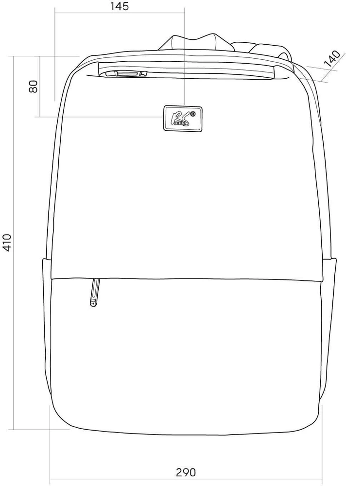 Maclean Kuprinė na laptopa NanoRS, 15,6", juoda, 41*29*4, neperšlampamas RS202 B