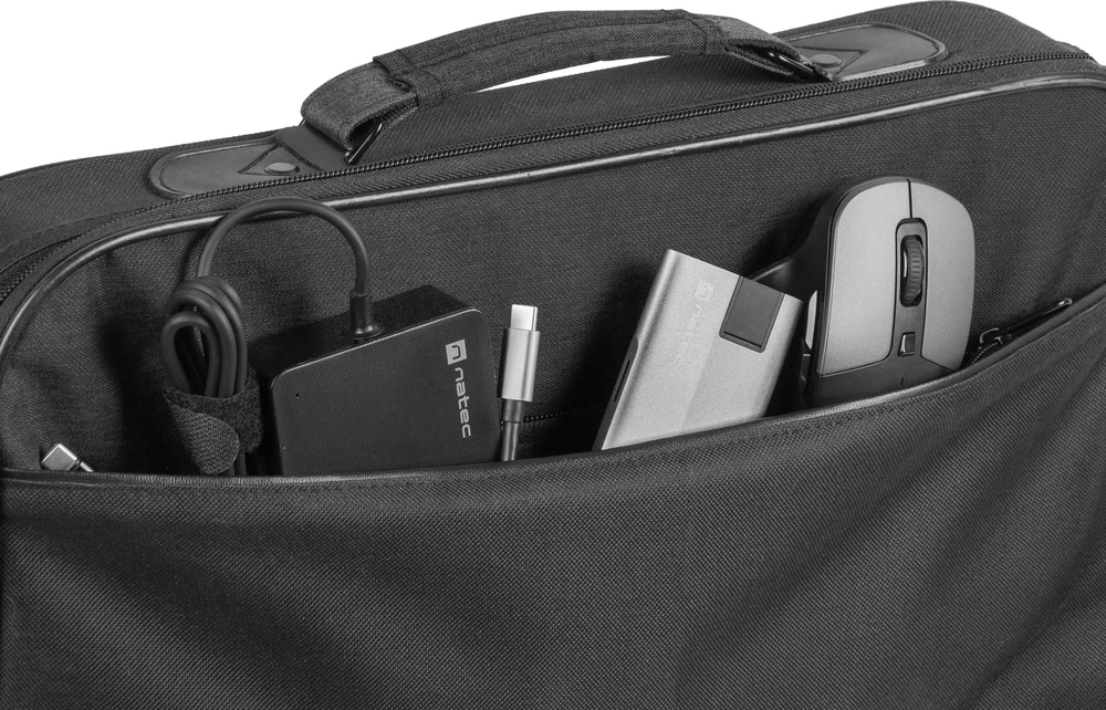 NATEC Impala 2 43.9 cm (17.3") Messenger case Juodas, Pilkas