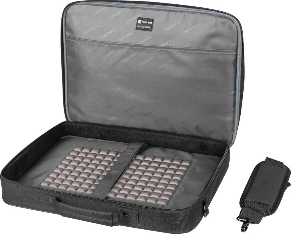 NATEC Nešiojamas kompiuteris bag Boxer Lite 15.6" juodas