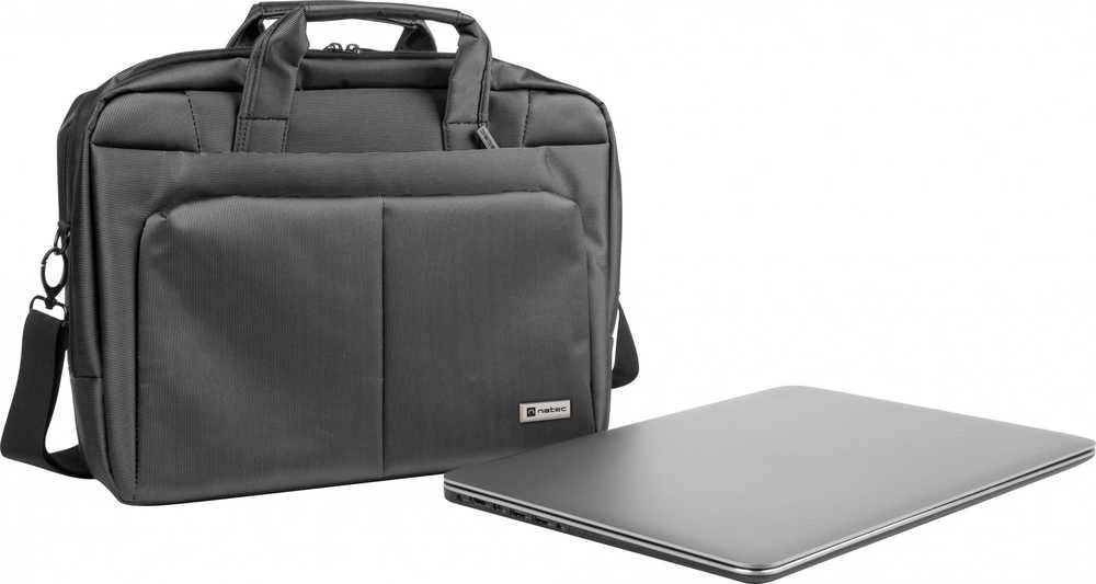 NATEC NTO-0812 Nešiojamas kompiuteris Bag Gazelle 15.6" - 16inch Dark Pilkas
