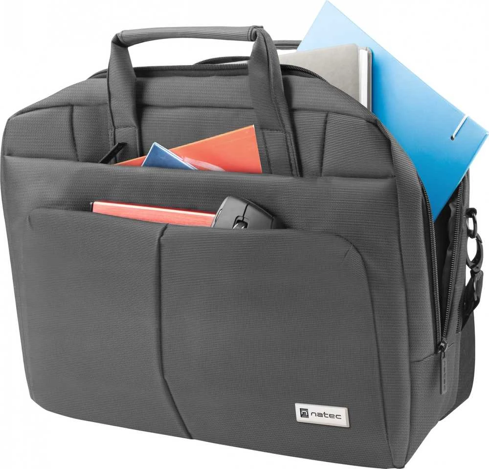 NATEC NTO-0812 Nešiojamas kompiuteris Bag Gazelle 15.6" - 16inch Dark Pilkas
