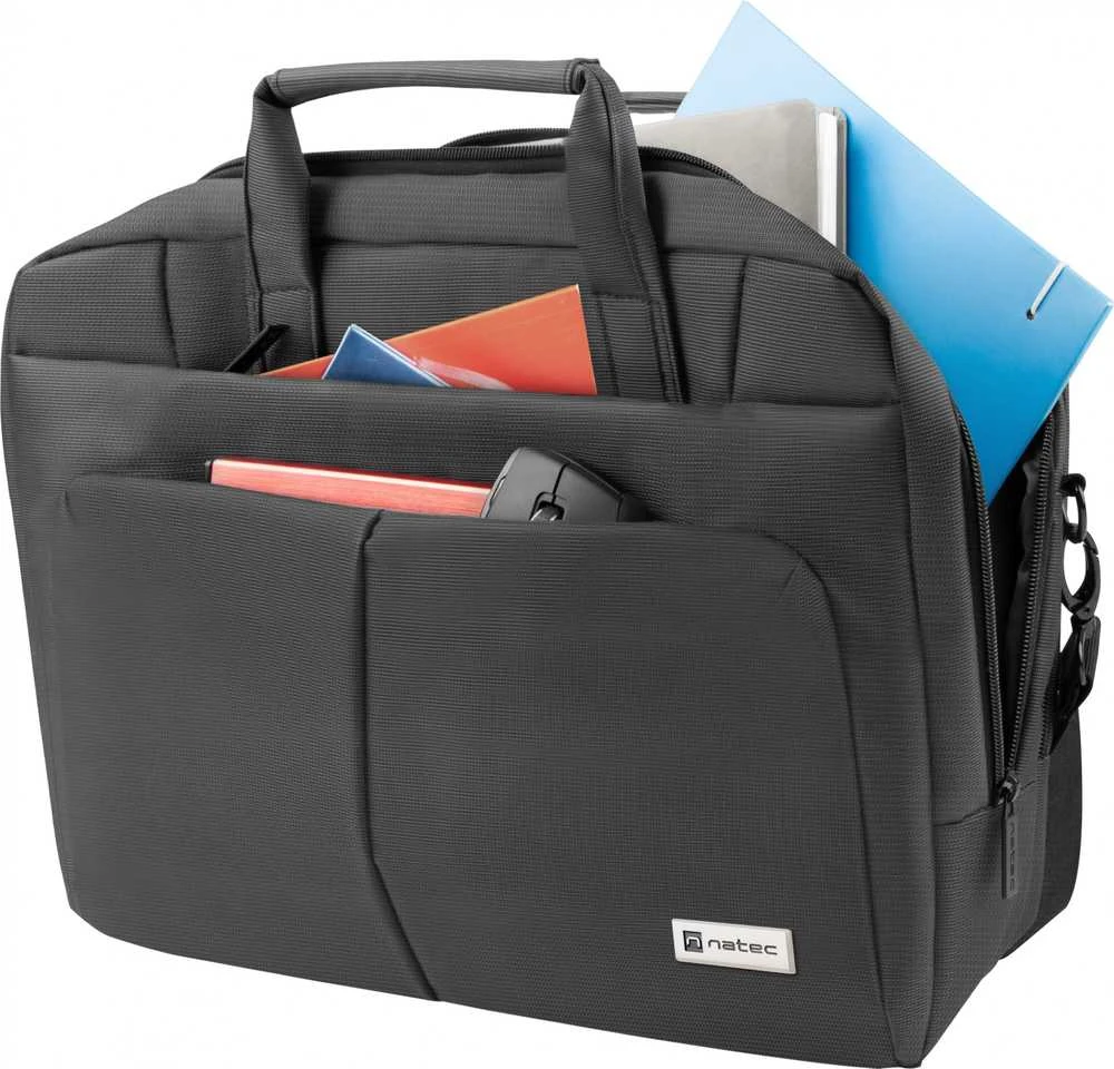 NATEC NTO-0809 Nešiojamas kompiuteris Bag Gazelle 15.6" - 16inch Juodas