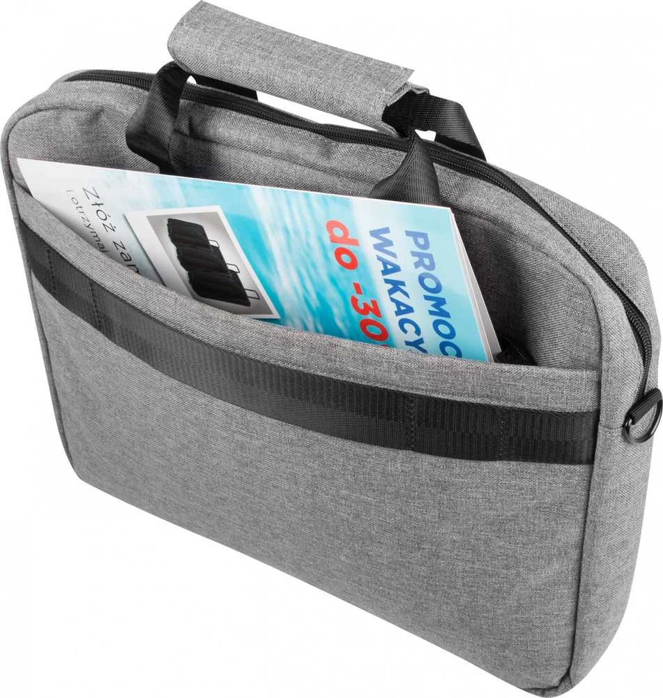 NATEC NTO-0766 Nešiojamas kompiuteris Bag MUSTELA 15.6" Pilkas
